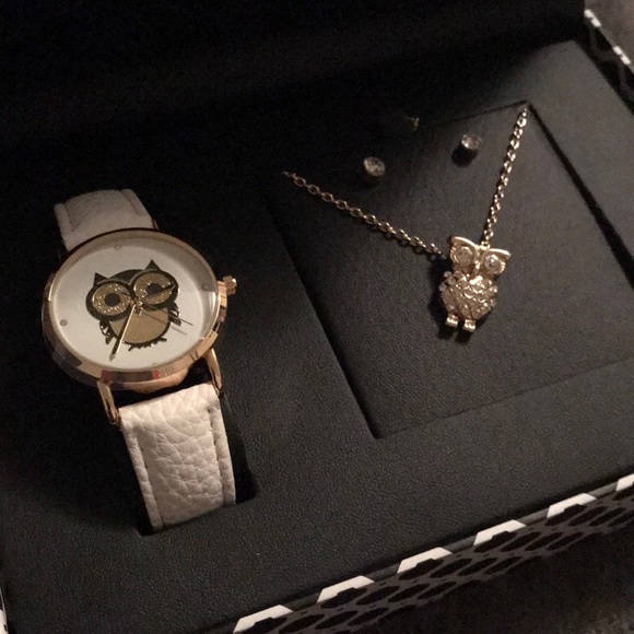 Owl Jewelry Set NWOT - Picture 1 of 4